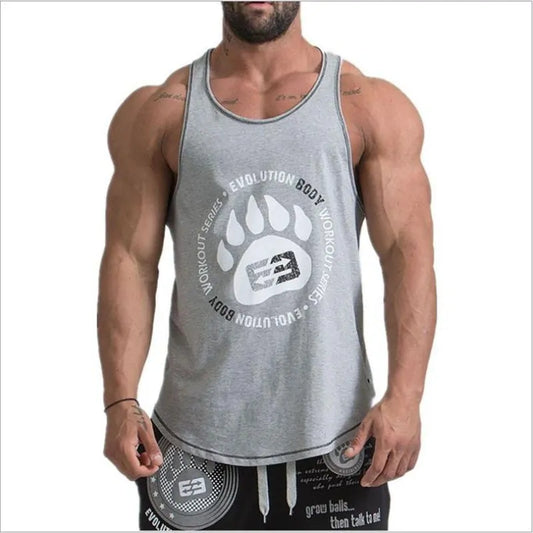 2019 Men's Bodybuilding Stringer Tank Tops: Fitness Singlets