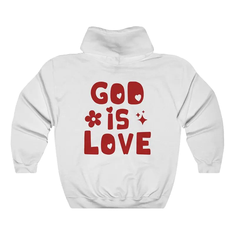 'God Is Love' Back Print Hoodie